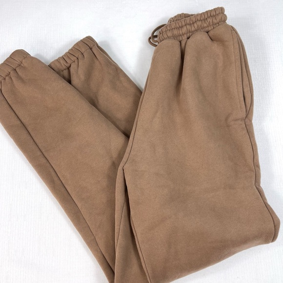 MESHKI sweatpants joggers Charlie unisex COSY JOGGER LATTE BROWN track p… - Picture 2 of 7